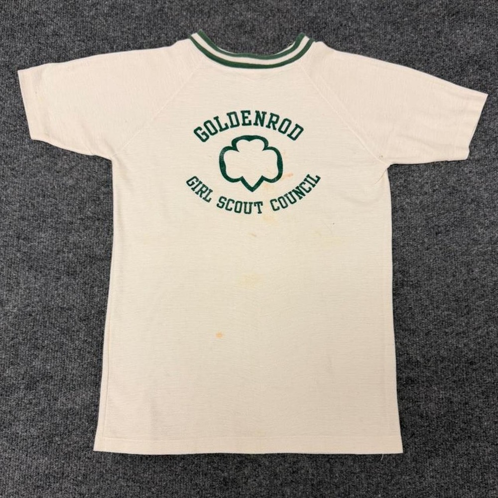Vintage 1960s golden rod girl scout council tee